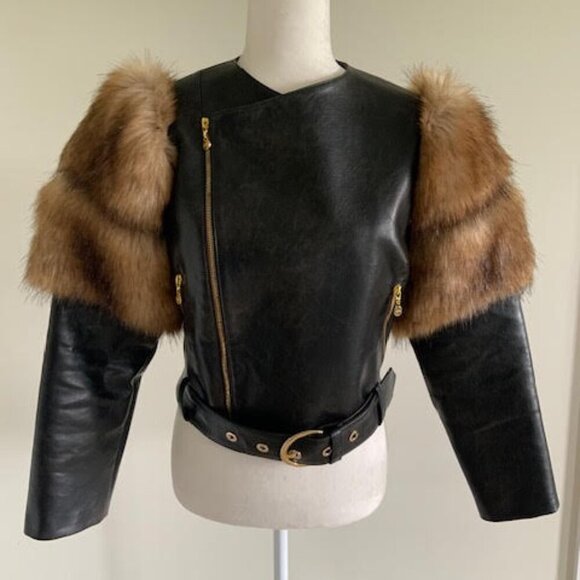 Stunning Brown Faux Fur Women's Jacket Size 4 - Picture 4 of 10